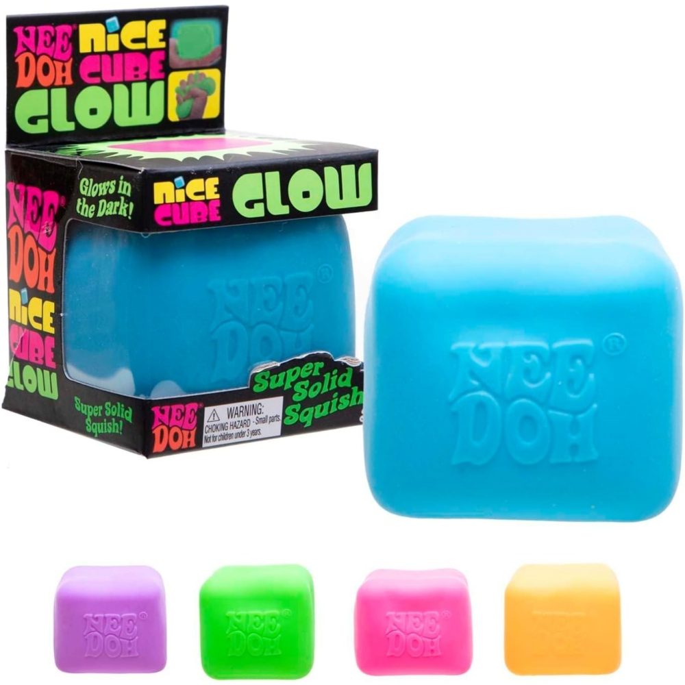 NeeDoh Nice Cube Glow Glows in the Dark Assorted